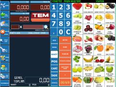 Pos Terazi | Manav Barkod Sistemi | 8 Digit müşteri Ekranı