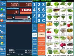 Pos Terazi | Manav Barkod Sistemi | 8 Digit müşteri Ekranı