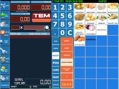 Pos Terazi | Manav Barkod Sistemi | 8 Digit müşteri ekranı